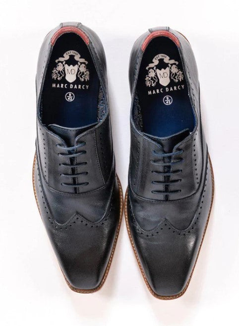 Navy on sale blue brogues