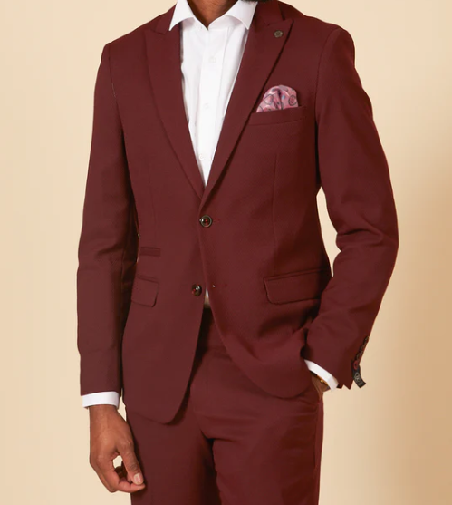 Marc Darcy- Max Wine Tailored Blazer