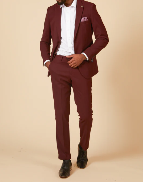 Marc Darcy- Max Wine Tailored Blazer