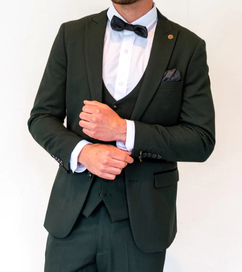 Marc Darcy- Bromley Olive Green Check Blazer