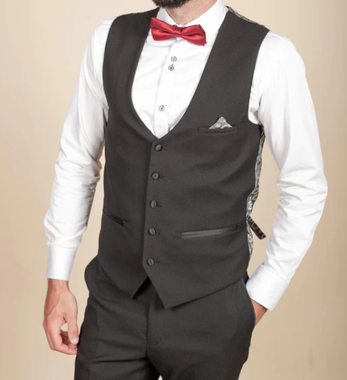 Marc Darcy- Dalton Black Diamond Waistcoat