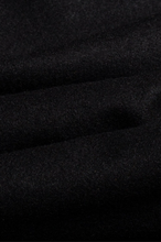 House of Cavani- Nelson Black Wool Blend Coat