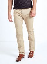 Mish Mash- Stone Mid Stretch Bromley Tapered Fit Chino Trouser