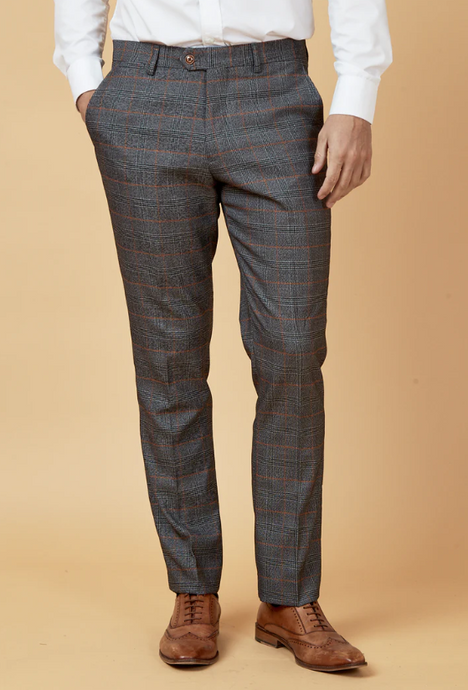 Marc Darcy- Jenson Grey Check Trouser