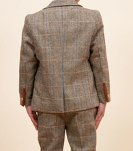 Marc Darcy- Childrens Ted Tan Check Tweed Three Piece Suit