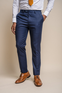 House of Cavani- Jefferson Navy Slim Fit Trouser