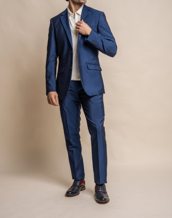 House of Cavani- Ford Blue Slim Fit Blazer