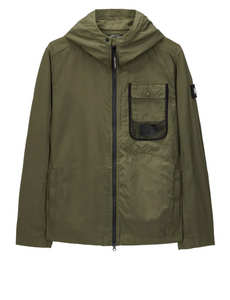 Weekend Offender- Seinfeld Mesh Pocket Field Jacket Dark Green