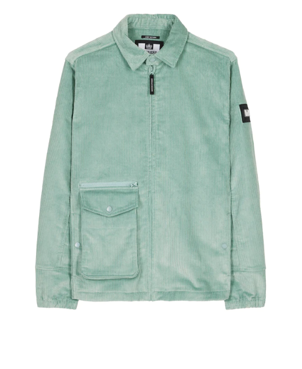 Weekend Offender- Vinnie Cord Over-Shirt Mint Tea