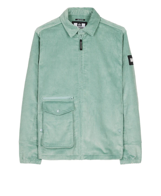 Weekend Offender- Vinnie Cord Over-Shirt Mint Tea