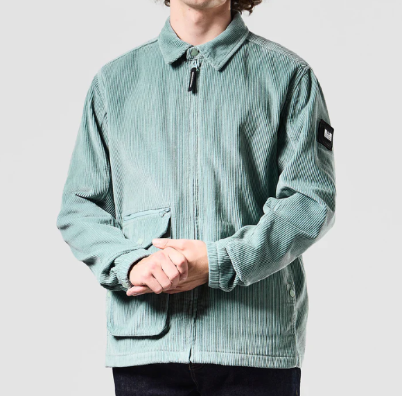 Weekend Offender- Vinnie Cord Over-Shirt Mint Tea