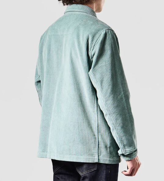 Weekend Offender- Vinnie Cord Over-Shirt Mint Tea