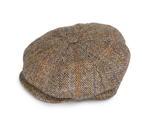 Denton Hats- HT6 Gatsby Harris Tweed Cap Multi