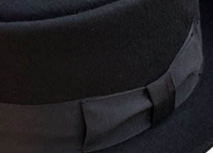 Denton Hats- Pork Pie Hat Black