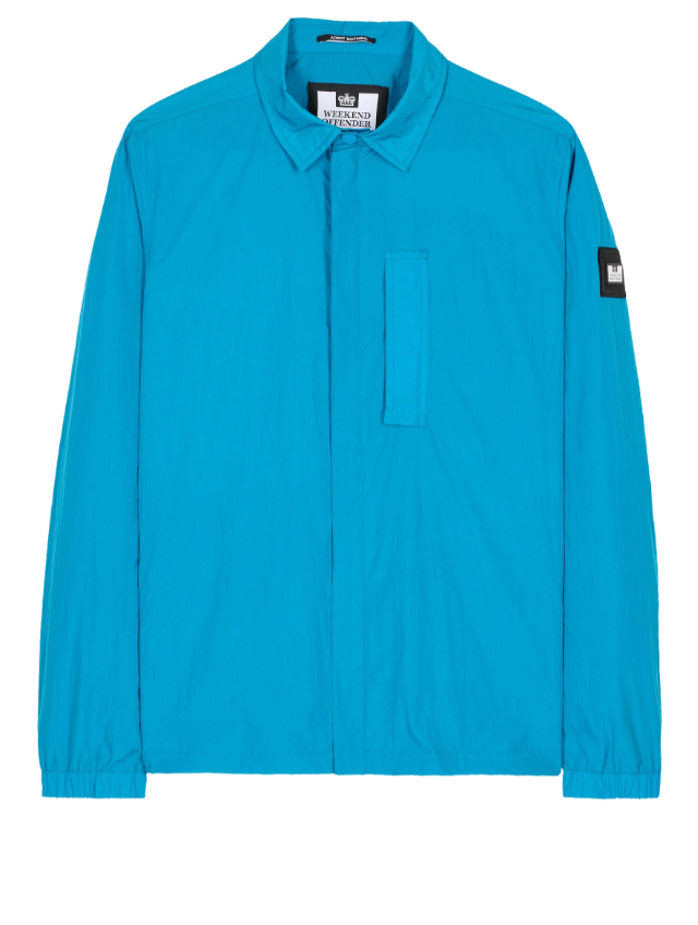 Weekend Offender- Porter Pocket Over-Shirt Azure