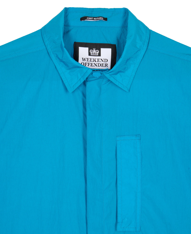 Weekend Offender- Porter Pocket Over-Shirt Azure