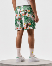 Weekend Offender- White Lotus Print Shorts White