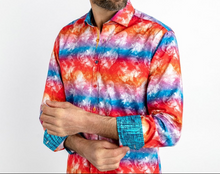 Claudio Lugli- Red Tye Die Skulls Long Sleeve Shirt (CP-6930)