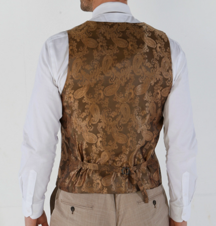 Paul Andrew- Kurt Beige Waistcoat