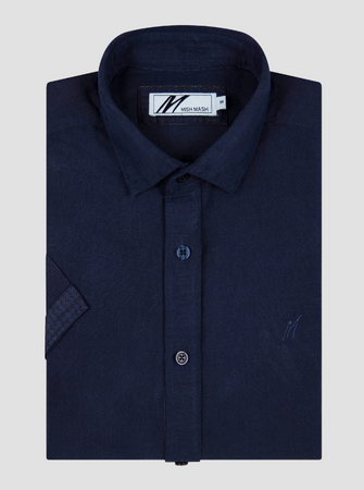 Mish Mash- Current Short Sleeve Shirt Navy