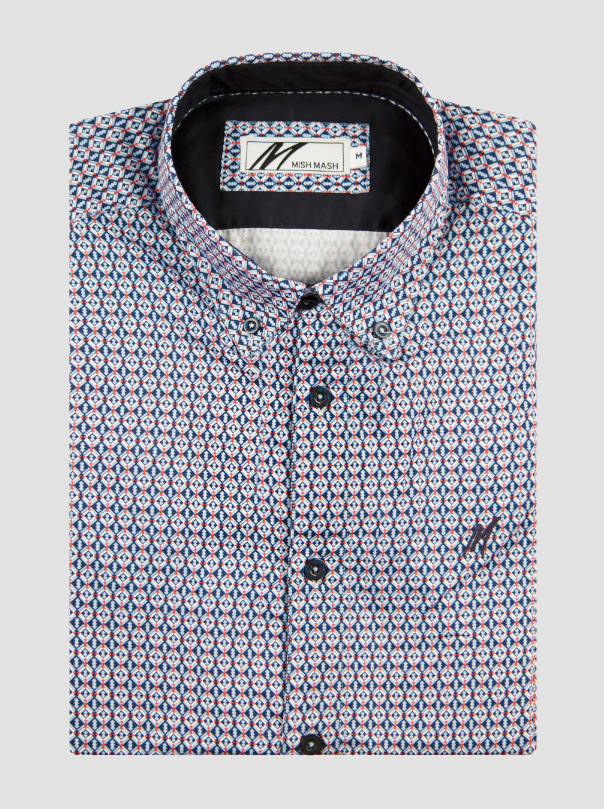 Mish Mash- Dune Short Sleeve Shirt Navy