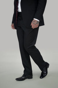 House of Cavani- Black Tuxedo Trouser