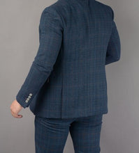 House of Cavani- Cody Blue Check Blazer