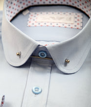 Tom Silk-  Long Sleeve Collar Bar Shirt (White, Pink, Navy, Blue)