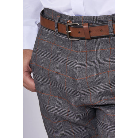 Marc Darcy- Jenson Grey Check Trouser