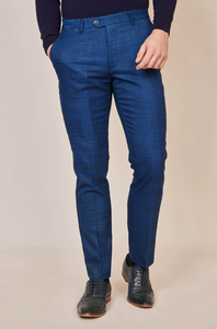 Marc Darcy- Jerry Blue Check Trouser